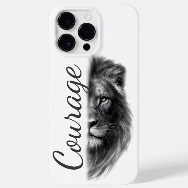 Courage Lion Artistic Minimal- (Baksida)