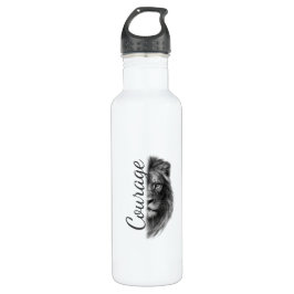 Courage Lion Artistic Minimal Tee-Thermal Tumbler