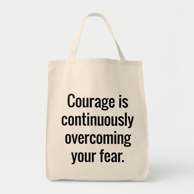 Courage Livsmedel Tote Bag Tygkasse (Framsidan)