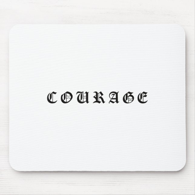 Courage One Word Insrational Motivational Quote Wo Musmatta (Framsidan)