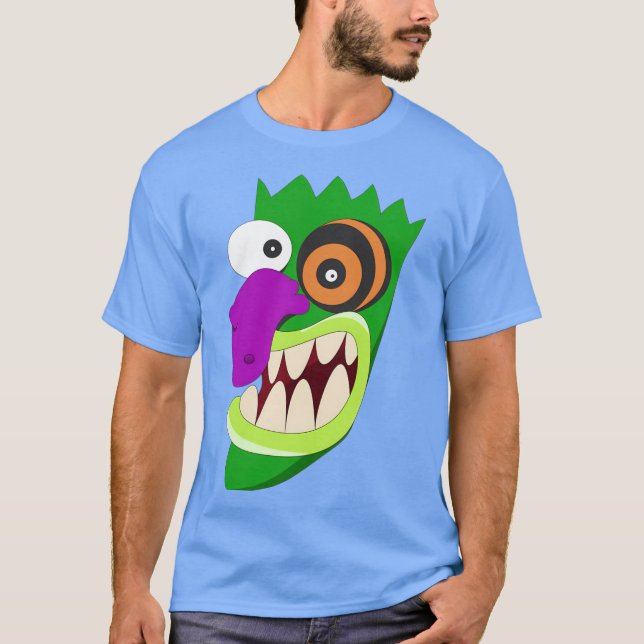 Courage the Cowardly Dog Characters funny T Shirt (Framsida)