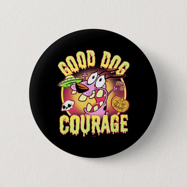 Courage The Cowardly Dog Halloween Good Dog Knapp (Framsida)