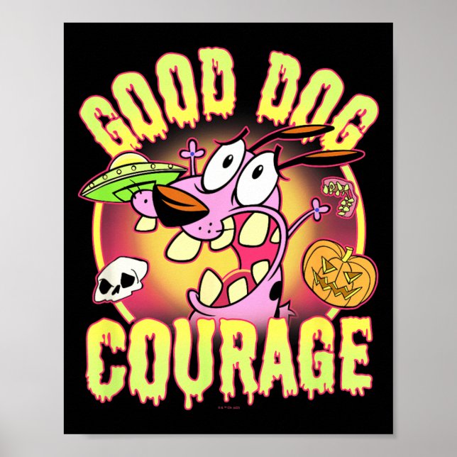Courage The Cowardly Dog Halloween Good Dog Poster (Framsidan)
