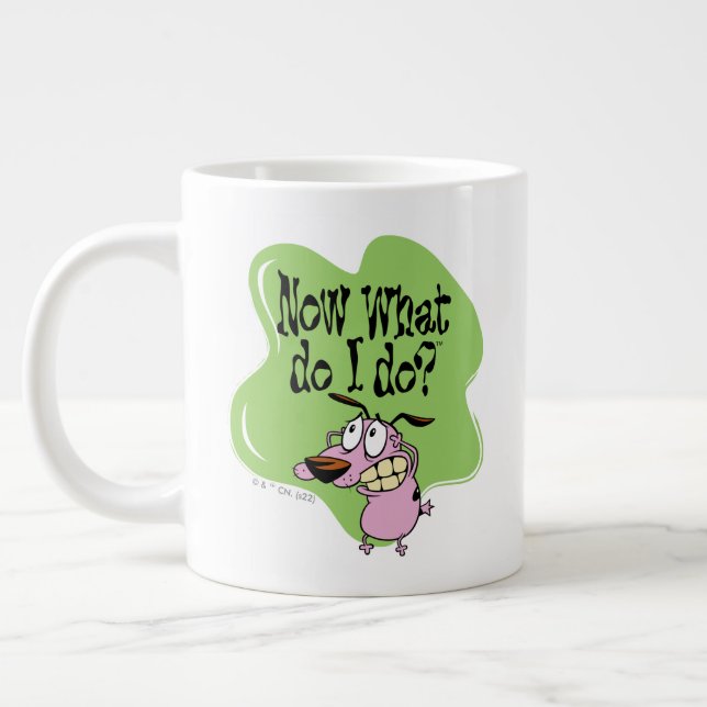Courage the Cowardly Dog | Now What Do I Do? Jumbo Mugg (Vänster)