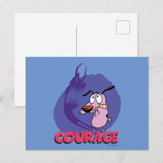 Courage the Cowardly Dog | Shadow Graphic Vykort (Fram/baksida)