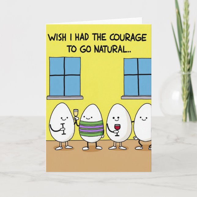 Courage To Be Real Funny Card Kort (Framsida)