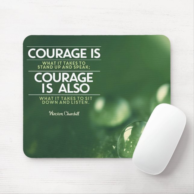 "Courage" Winston Churchill-inspirationsoffert Musmatta (Med mus)