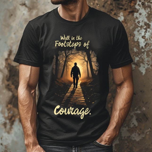 Courageous Faith Quote Tee | Spiritual Motivation  (Skapare uppladdad)