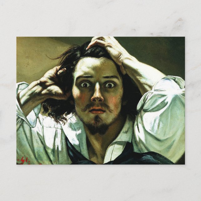 Courbet de Desperate Man vycard Vykort (Framsida)