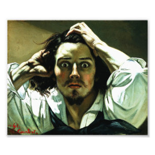 Courbet det desperat mantrycket fototryck