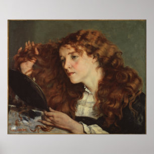 Courbet - Jo Den Vackra Irländska Flickan Poster