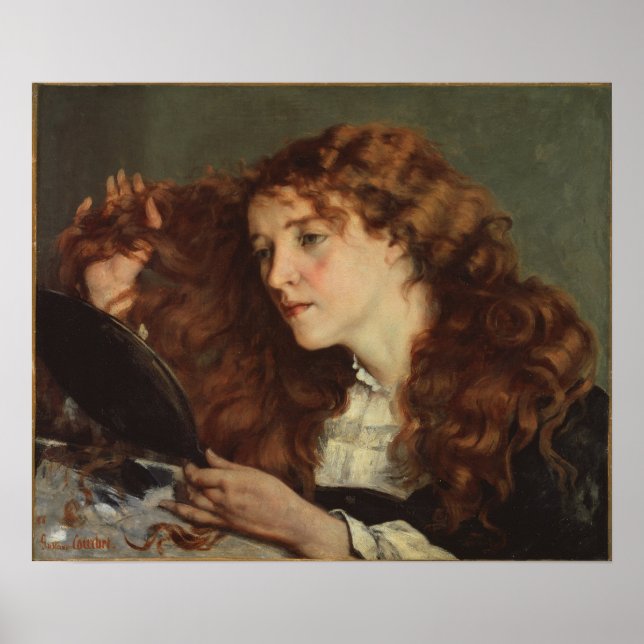 Courbet - Jo Den Vackra Irländska Flickan Poster (Framsidan)