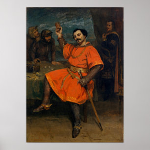 Courbet - Louis Gueymard as Robert Le Diable Poster
