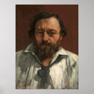 Courbet - Porträtt av Pierre Dupont 1868 Poster