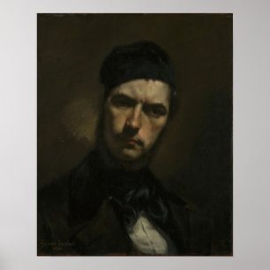 Courbet - Porträtt of H. J. Van Wisselingh Poster