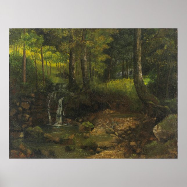Courbet - Skog Poster (Framsidan)