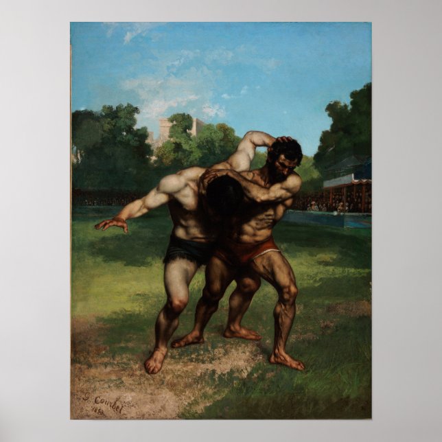 Courbet - Wrestlers Poster (Framsidan)