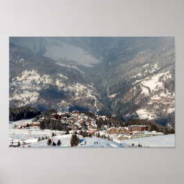 Courchevel 1850 3 Valleys Fransk Alperna Frankrike Poster