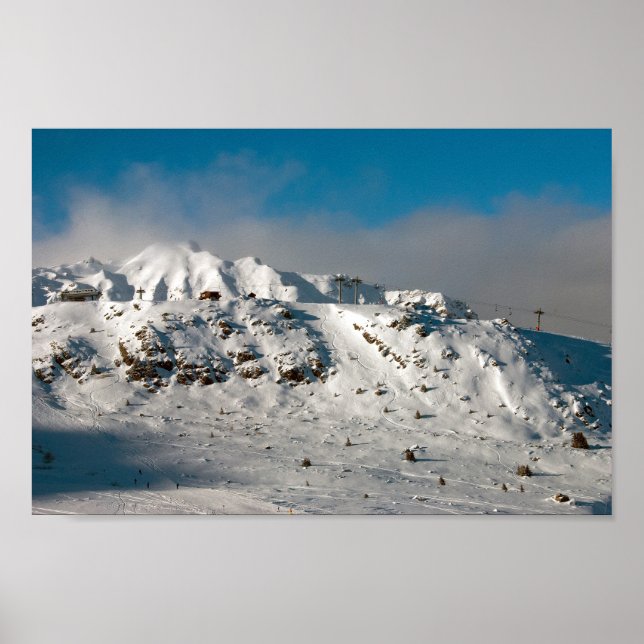 Courchevel 1850 3 Valleys Fransk Alperna Frankrike Poster (Framsidan)