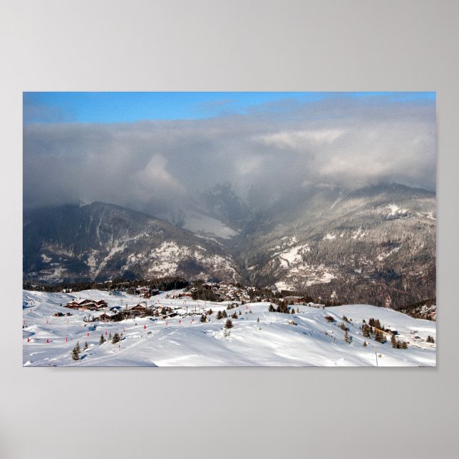 Courchevel 1850 3 Valleys Fransk Alperna Frankrike Poster (Framsidan)