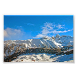 Courchevel 3 Valleys Fransk Alperna Frankrike Fototryck