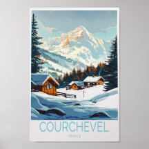 Courchevel Frankrike Poster
