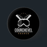 Courchevel Frankrike Ski Resort Vintage Skiing Sno Knapp<br><div class="desc">Courchevel Frankrike Ski Resort Vintage Skiing Snowboarding</div>