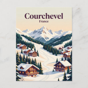 Courchevel Frankrike Vykort