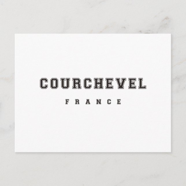 Courchevel Frankrike Vykort (Framsida)