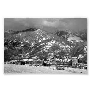 Courchevel Moriond 1650 3 Valleys Fransk Alperna Fototryck
