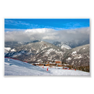 Courchevel Moriond 1650 3 Valleys Fransk Alperna Fototryck