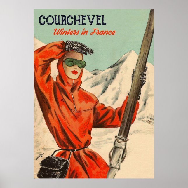 Courchevel Posh Girl Poster (Framsidan)