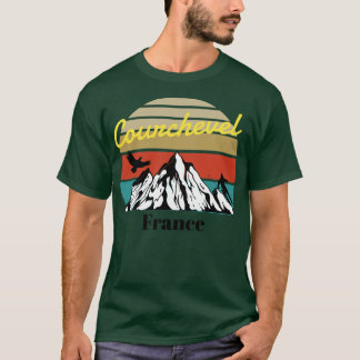 Courchevel ski Savoie Frankrike T Shirt