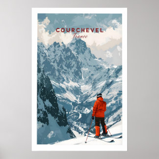 Courchevel skidposter 1 poster