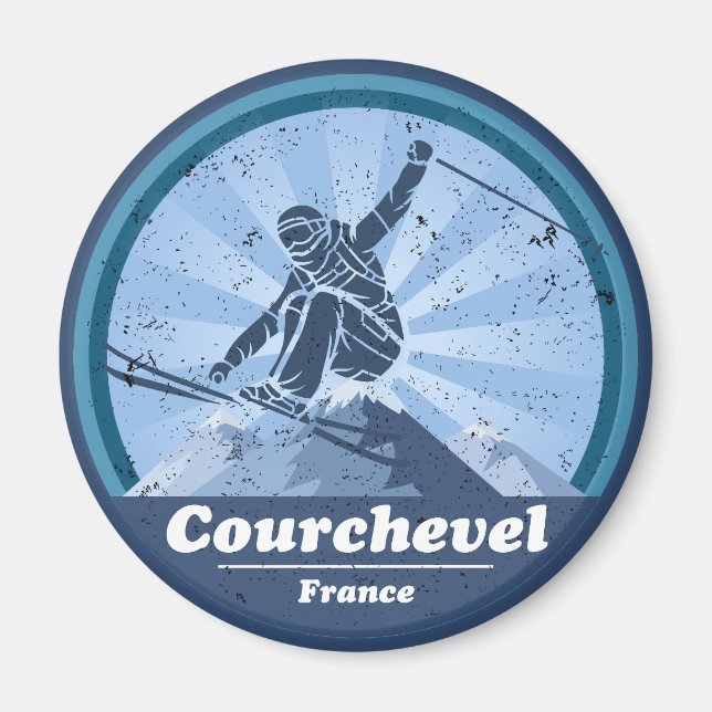 Courchevel Station de ski - Skieur Magnet (Framsidan)