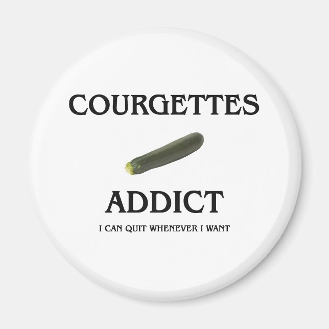 Courgettes Addict Magnet (Framsidan)