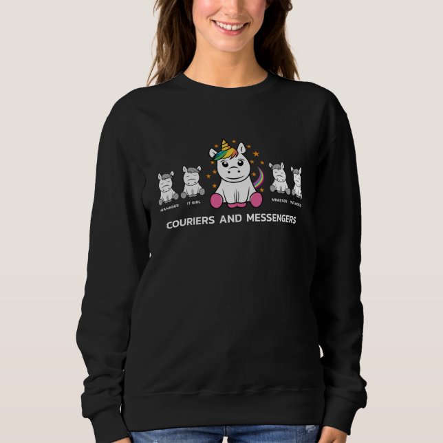 Couriers and messengers  unicorn for employees t shirt (Framsida)