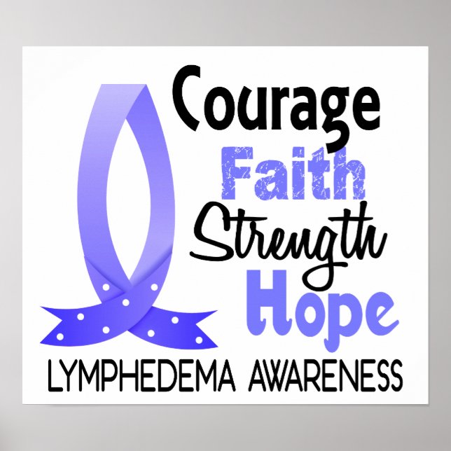 Courith Faith Strength Hope Lymphedema Poster (Framsidan)