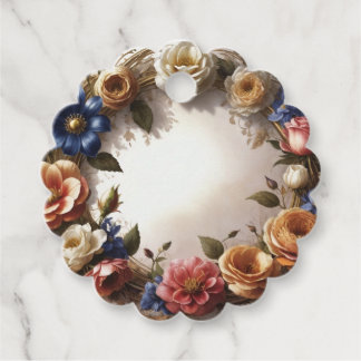 Couronne de fleurs gåvor etiketter