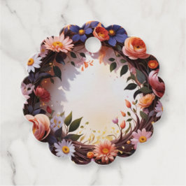 Couronne de fleurs gåvor etiketter