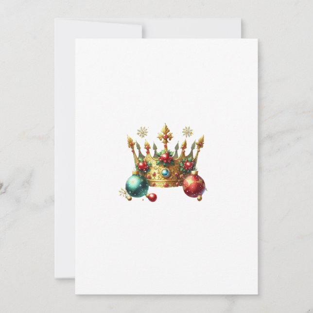 couronne de noel inbjudningar (Framsida)