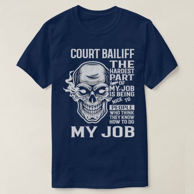 Court Bailiff T Shirt (Design framsida)