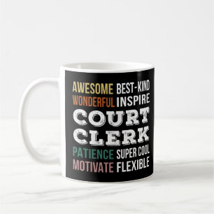 Court Clerk-värdering Kaffemugg