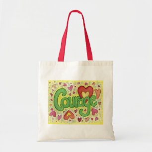 Court Heart Ord Art Inspirational Tote bags Tygkasse