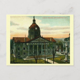 Court House, Binghamton, New York Vintage Vykort