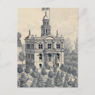 Court House, Fresno Vykort