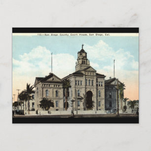 Court House San Diego California 1921 Vykort