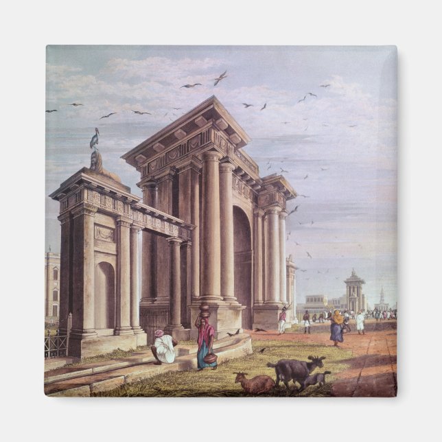 Court House Street, Calcutta Magnet (Framsidan)