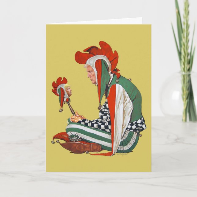Court Jester Birthday Greeting Card Kort (Framsida)