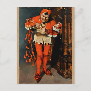 Court Jester William Merritt Chase Art Vykort
